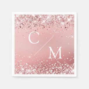 Modern, Glitter Paper Napkin