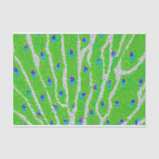 Modern glitter peacock feather tissue paper