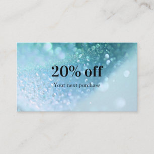 Modern Glitter Salon & Spa  Business Card