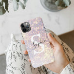 Modern Glitter Spark  | Personal Initial Girly  iP<br><div class="desc">Modern Glitter Spark  | Personal Initial Girly</div>
