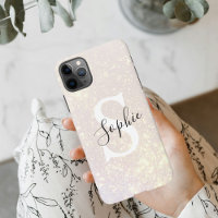 Modern Glitter Spark  | Personal Initial Girly  iP