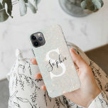 Modern Glitter Spark  | Personal Initial Girly  iP iPhone 11Pro Max Case<br><div class="desc">Modern Glitter Spark  | Personal Initial Girly</div>