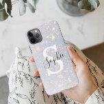 Modern Glitter Spark  | Personal Initial Girly  iP iPhone 11Pro Max Case<br><div class="desc">Modern Glitter Spark  | Personal Initial Girly</div>