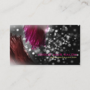 Modern Glitter Sparkle Hair Stylist Business Card