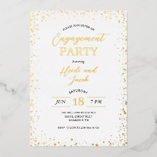 Modern Glitz Engagement Party Invitation