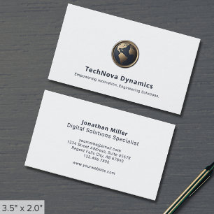 Modern Globe Logo Business Card