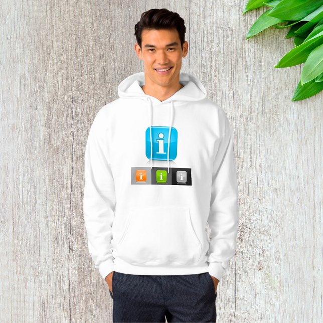 Modern Glossy Information Symbols Hoodie (Creator Uploaded)
