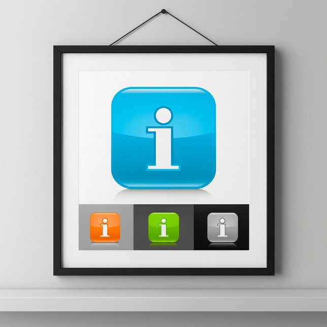 Modern Glossy Information Symbols Poster (Creator Uploaded)