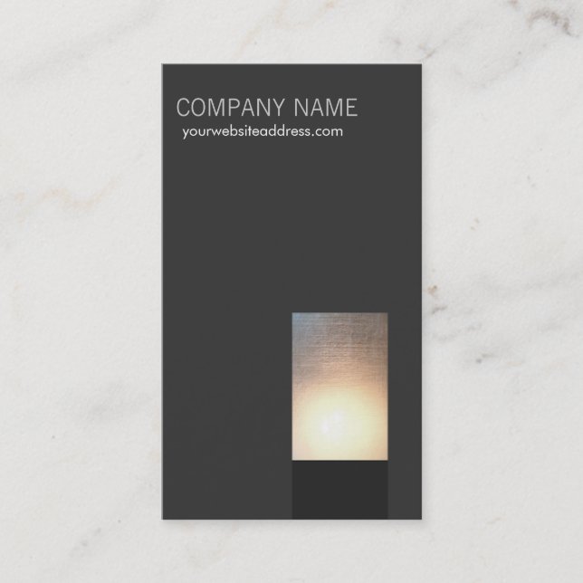 Modern Glow Business Card (Front)