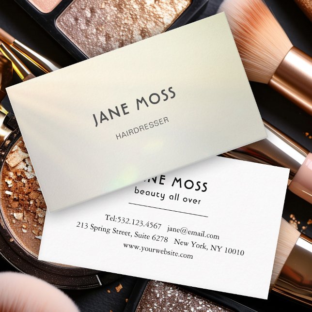 Modern Glow Salon  Business Card (Creator Uploaded)
