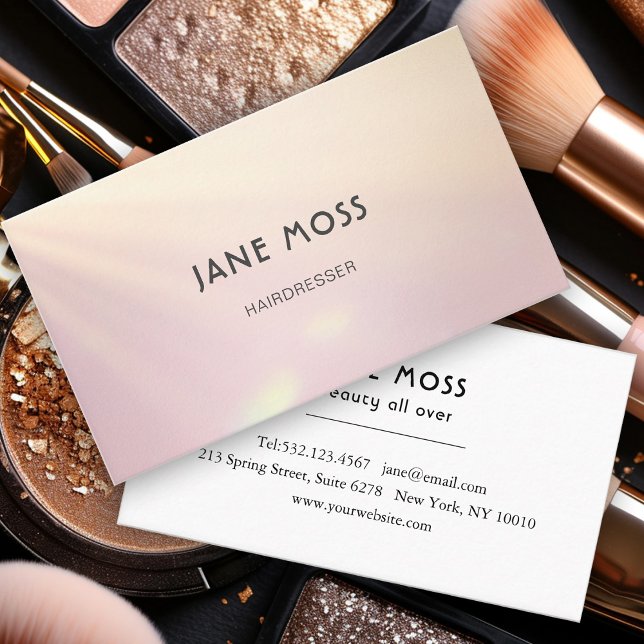 Modern Glow Salon  Business Card (Creator Uploaded)