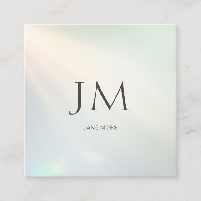 Modern Glow Salon Business Card (Front)