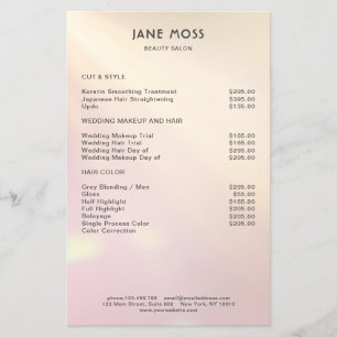 Modern Glow Salon Flyer