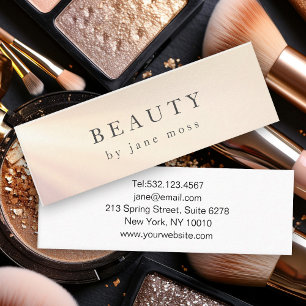 Modern Glow Salon Mini Business Card