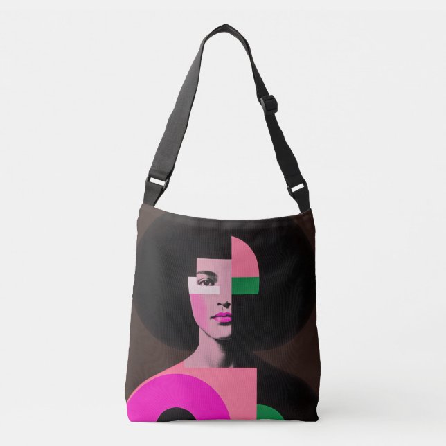 Modern Goddess Portrait Art Tote Bag (Front)
