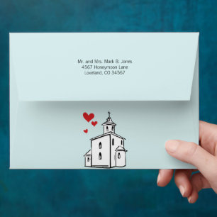 Modern Going to the Chapel Christian Religious Envelopes