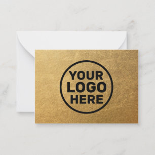 Modern Gold Add Logo Card