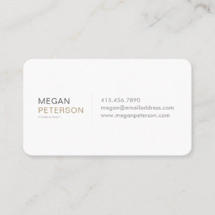 Modern Gold and Grey Business Card