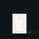 Modern Gold and White Wedding  Advice Card<br><div class="desc">This is Blank Elegant Gold and White Wedding Advice and Wishes Business Card. This card featuring is gold rectangle double border. It is perfect as wedding place cards,  business cards and more. Click on the customise it button to personalise the design.</div>