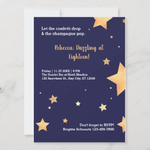 Modern gold birthday