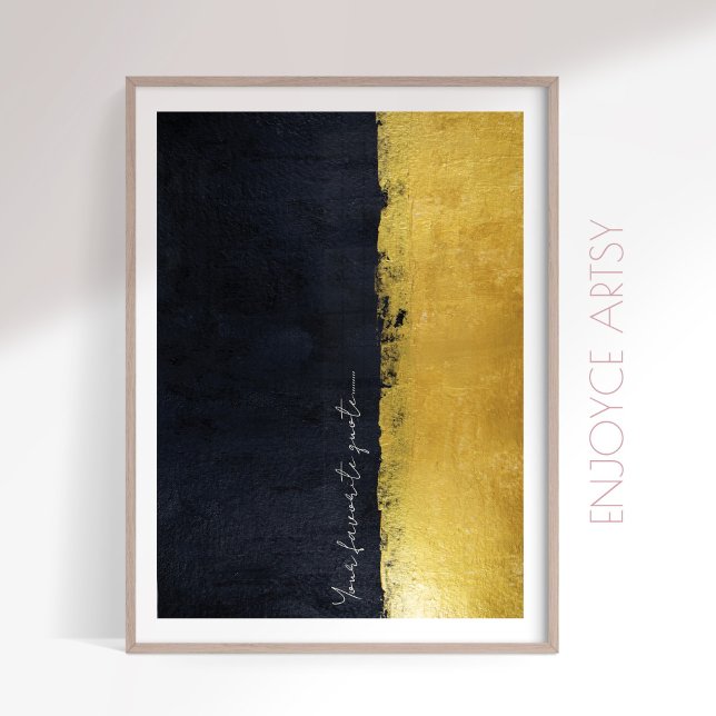 Modern gold & black abstract painting wall art  (Creator Uploaded)