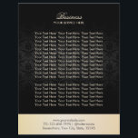 Modern Gold & Black Damask Elegant Brochures<br><div class="desc">Modern Gold & Black Damask Elegant Brochures.</div>