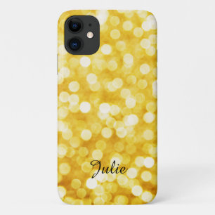 Modern Gold Bokeh Apple iPhone 11 Case
