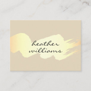 Modern Gold Brushed Business Card