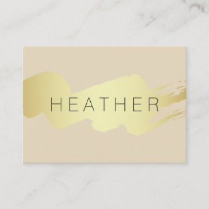 Modern Gold Brushed Business Card