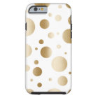 Modern Gold Brushed Dots Confetti