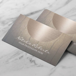 Modern Gold Circle Vintage Zen Salon & Spa Business Card