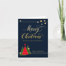 Modern Gold Colour Calligraphy  Non-Photo Folded