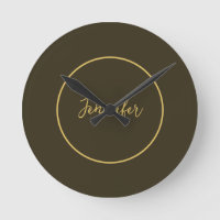 Modern Gold Colour Calligraphy Plain Unique