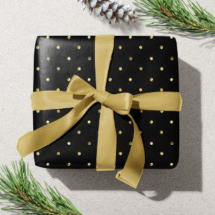 Modern gold dot pattern Christmas Holiday Wrapping Paper