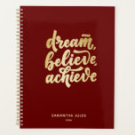 Modern Gold Dream Believe Achieve  Motivational  P Planner<br><div class="desc">Modern Gold Dream Believe Achieve  Motivational</div>