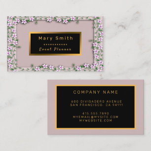 Modern Gold Event Add Your Text Business Card