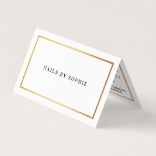 Modern Gold Foil Calendar Appointment Card
