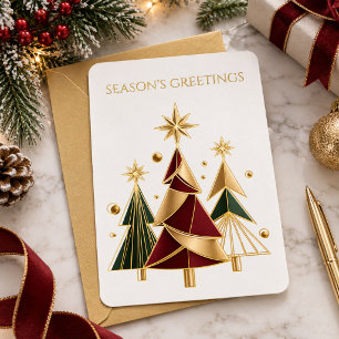 Modern Gold Foil Corporate Christmas Greetings