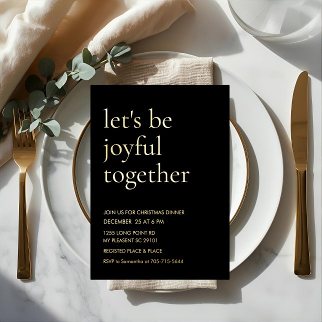 Modern Gold Foil “Let’s Be Joyful Together (Creator Uploaded)