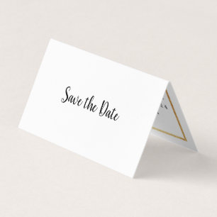 Modern Gold Foil Photo Calendar Save The Date Card