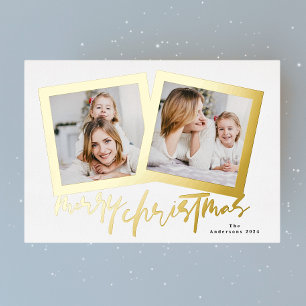 modern gold frames merry christmas multi photo