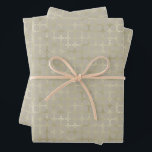 Modern Gold Geometric Pattern Christmas   Wrapping Paper Sheet<br><div class="desc">The modern and minimalist design features a gold elegant geometric pattern.  Ideal for all your gift wrapping this Christmas holiday season.</div>