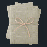 Modern Gold Geometric Pattern Christmas   Wrapping Paper Sheet<br><div class="desc">The modern and minimalist design features a gold elegant geometric pattern.  Ideal for all your gift wrapping this Christmas holiday season.</div>