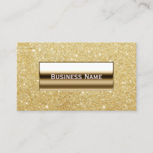 Modern Gold Glitter Background Business Card