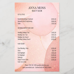 Modern Gold Glitter Flyer