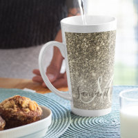 Modern Gold Glitter Sparkles Personalised Name