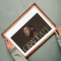 Modern GOLD GRADUATE Photo CLASS OF 2023
