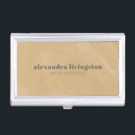 Modern Gold Grey Abstract Watercolor Custom Business Card Holder<br><div class="desc">Modern Gold Grey  Abstract Watercolor Professional Custom Business Card Case</div>