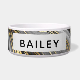 Modern Gold & Grey Agate Geode