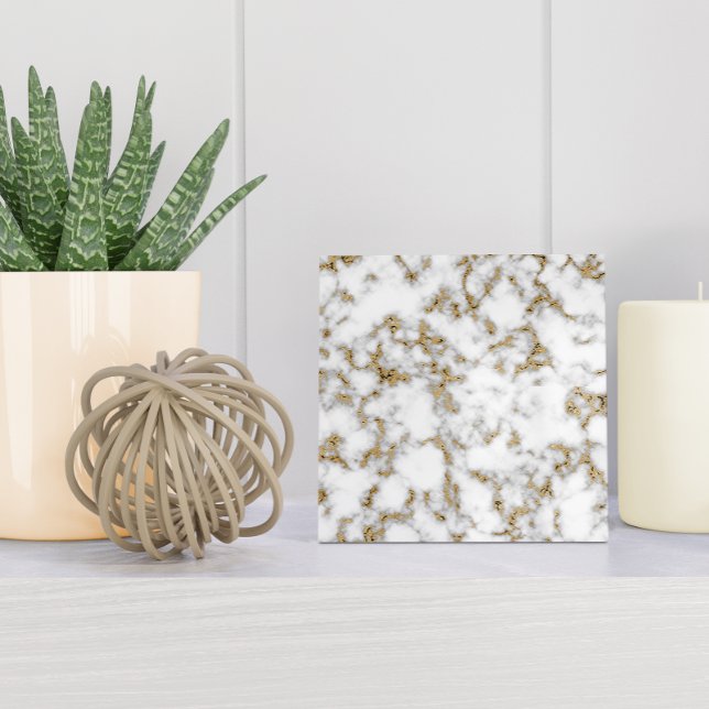 Modern Gold Grey White Marble Tile (Creator Uploaded)